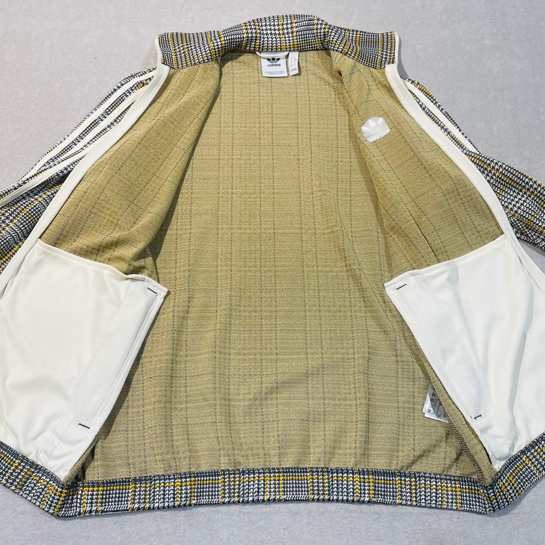 【極美品!】adidasオリジナルス千鳥格子 トラックジャケットLトレフォイル