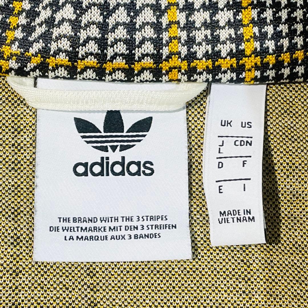【極美品!】adidasオリジナルス千鳥格子 トラックジャケットLトレフォイル