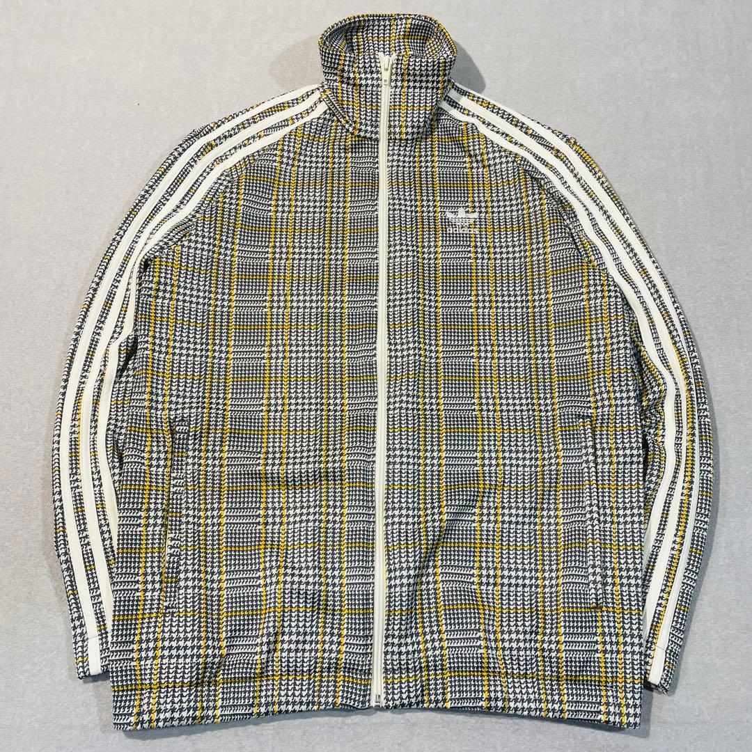 【極美品!】adidasオリジナルス千鳥格子 トラックジャケットLトレフォイル