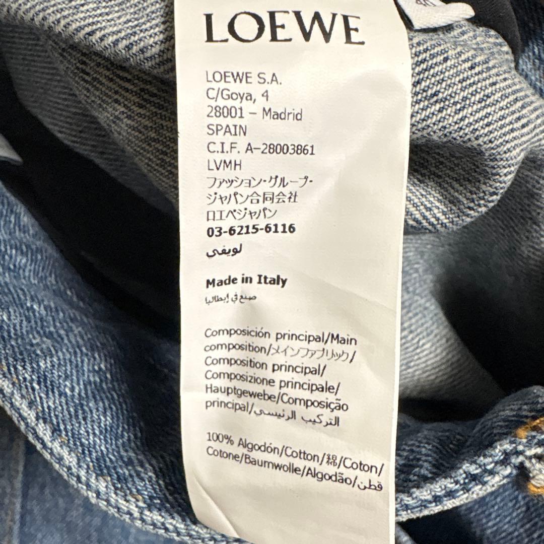LOEWE デニム プリーツミニスカート　25aw ドレープ