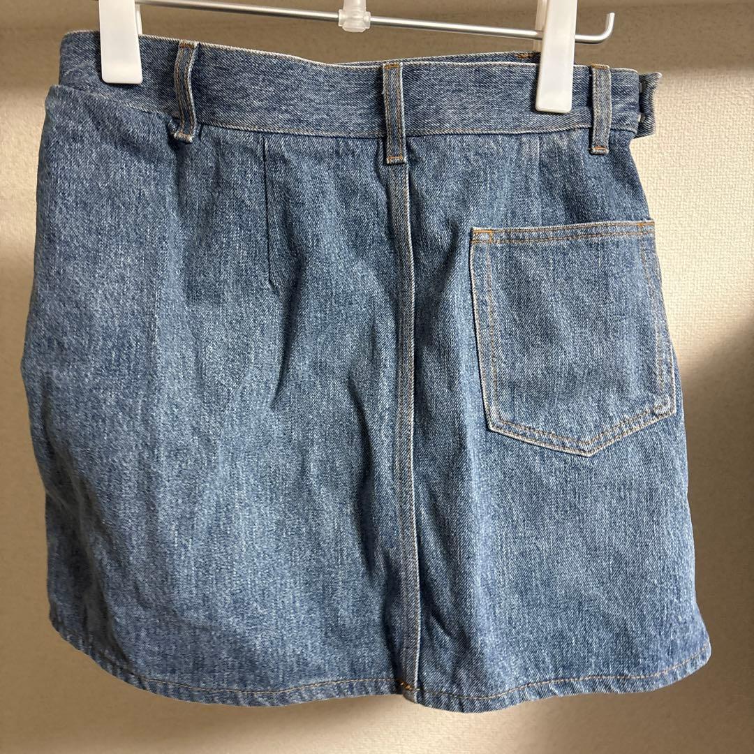 LOEWE デニム プリーツミニスカート　25aw ドレープ