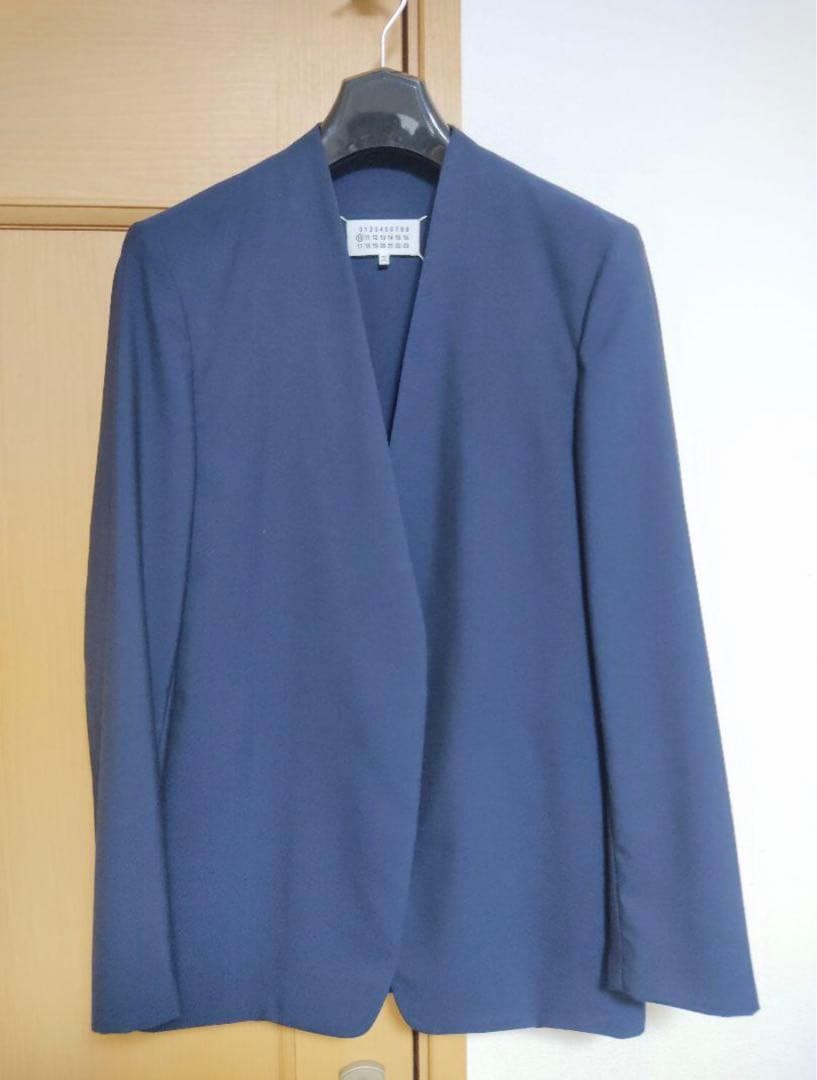 マルジェラ ノーカラージャケット ネイビー 美品 定番 人気