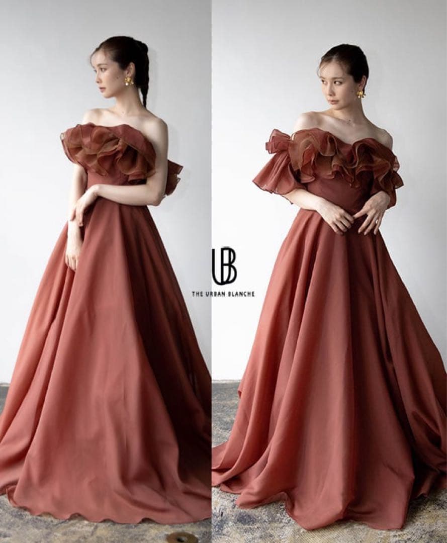 THE URBAN BLANCHE　2WAY フリル　カラードレス