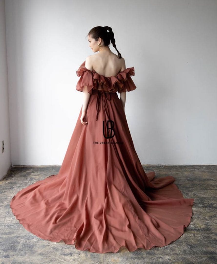 THE URBAN BLANCHE　2WAY フリル　カラードレス