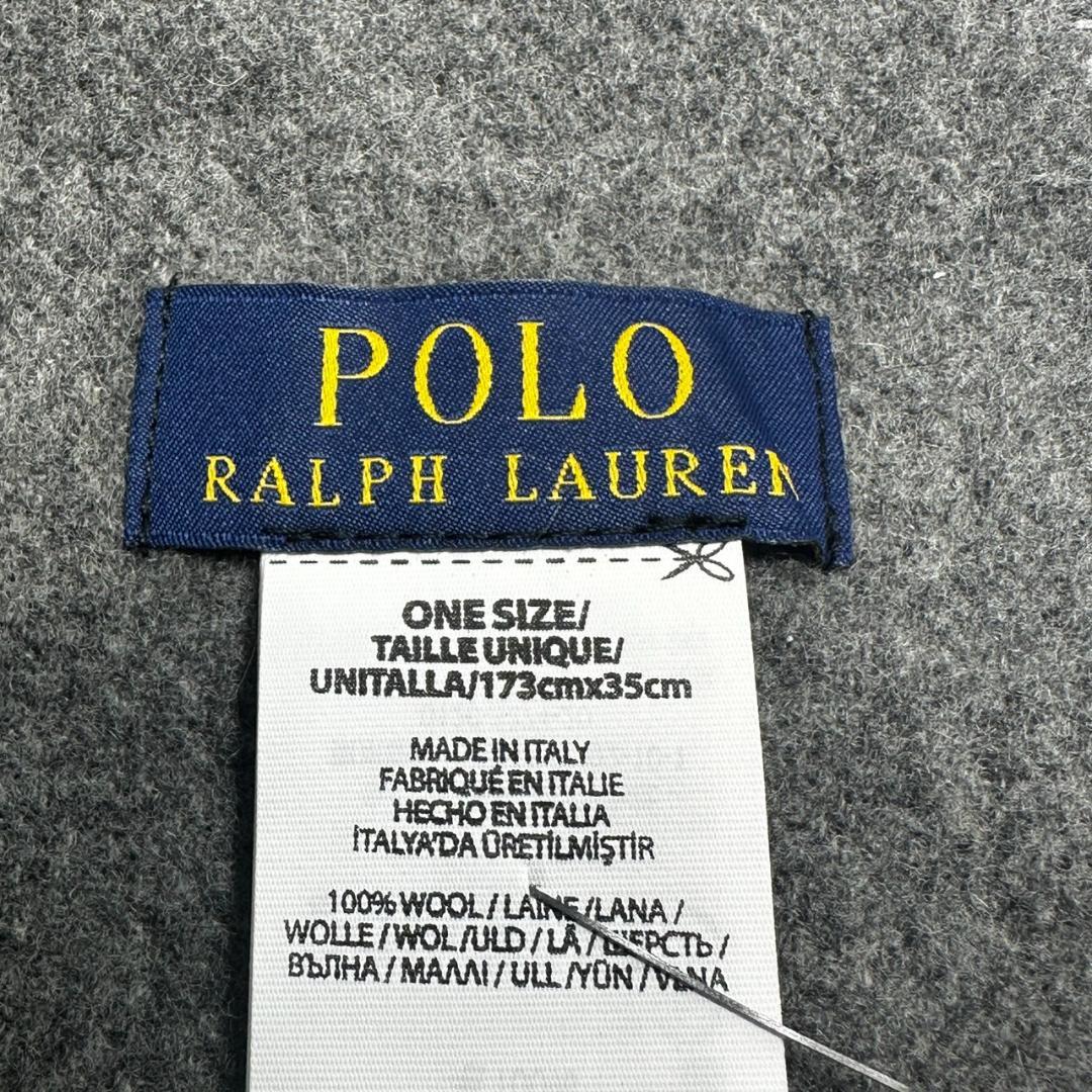 ラルフローレン マフラー タグ付き未使用 グレー ユニセックス