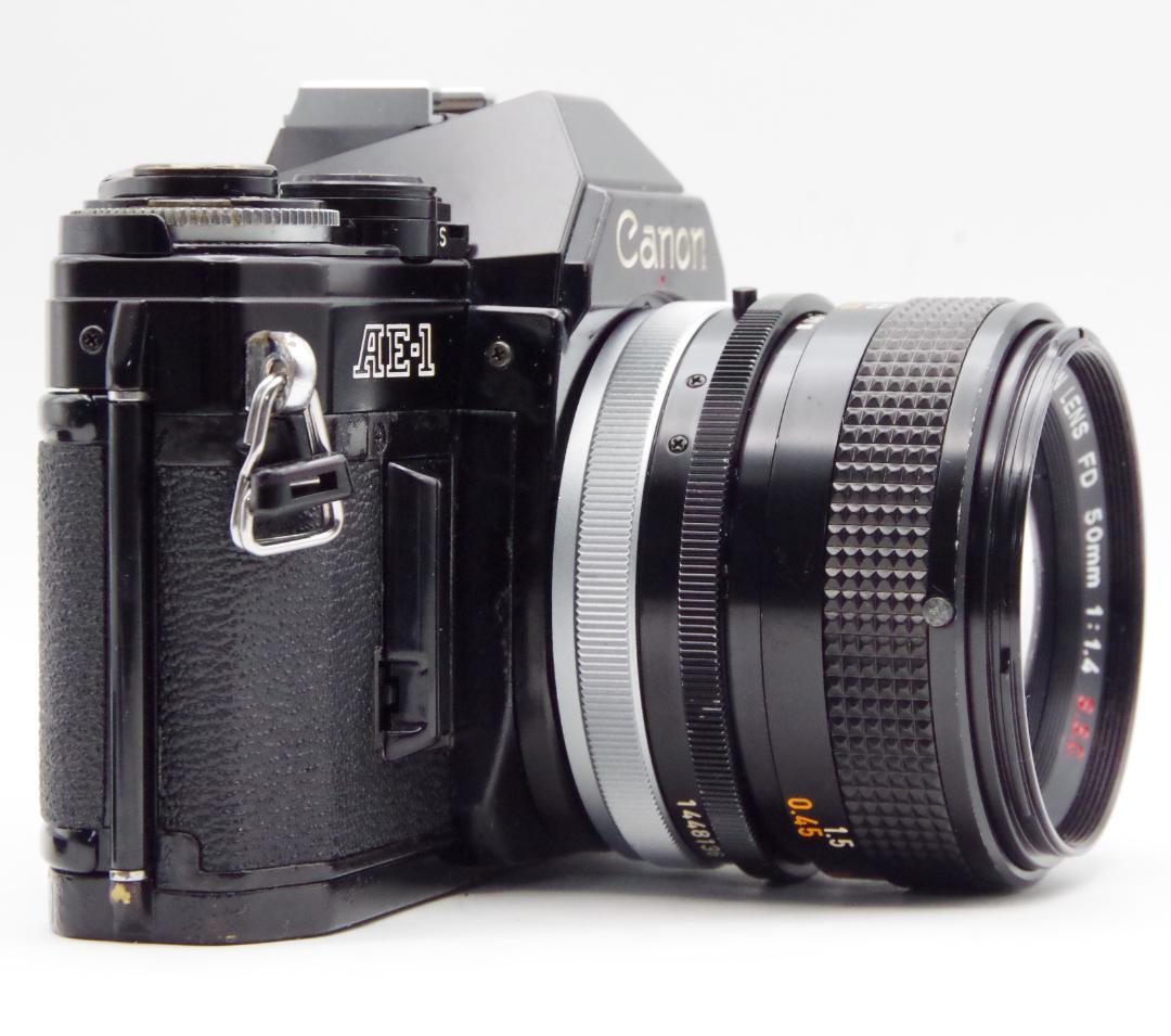 Canon AE-1 ブラック FDレンズ 50mm F1.4 一眼レフカメラ