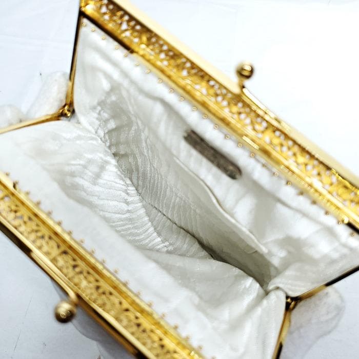 【美品】 TOKO silver アンティーク フリンジ メタルビーズ バッグ