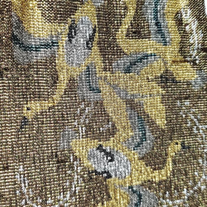 【美品】 TOKO silver アンティーク フリンジ メタルビーズ バッグ