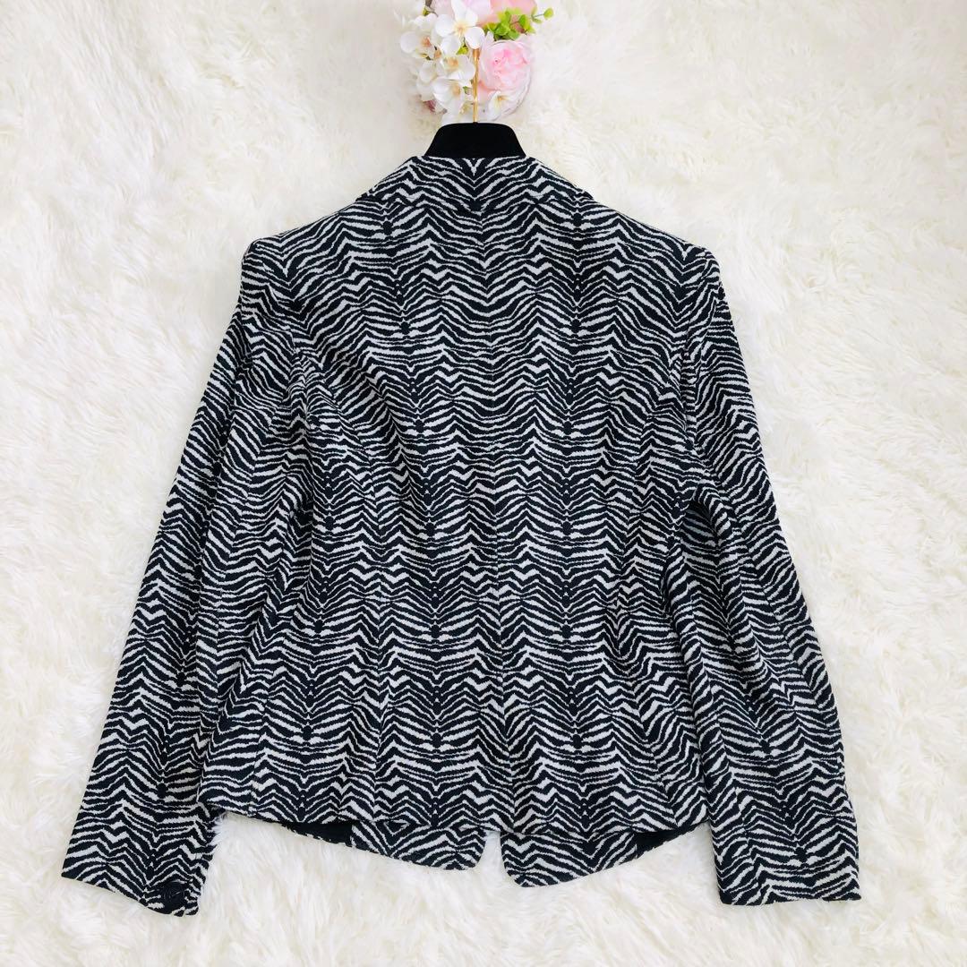 売約済アルマーニコレッツォーニゼブラ柄 ジャケット テーラード 48 イタリア製