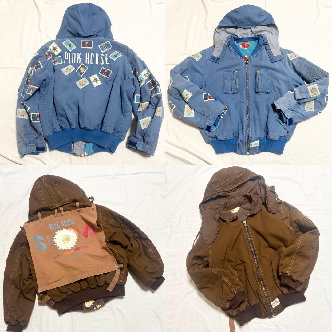 90s【PINK HOUSE】ピンクハウス　ブルゾン　ジャンパー　アウターセット