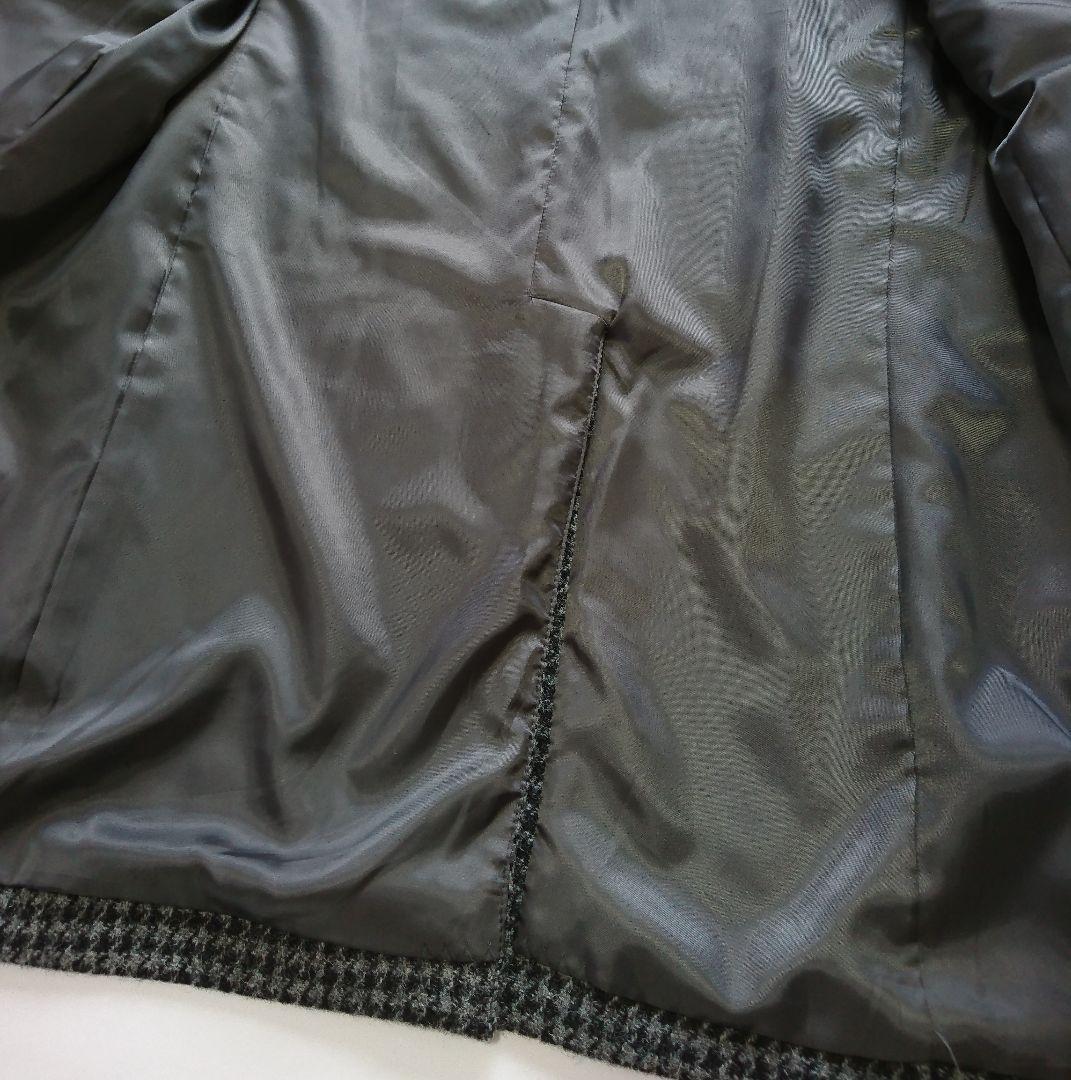 ハリスツイード✨アーバンリサーチ チェスターコート M グレー 千鳥格子 ウール