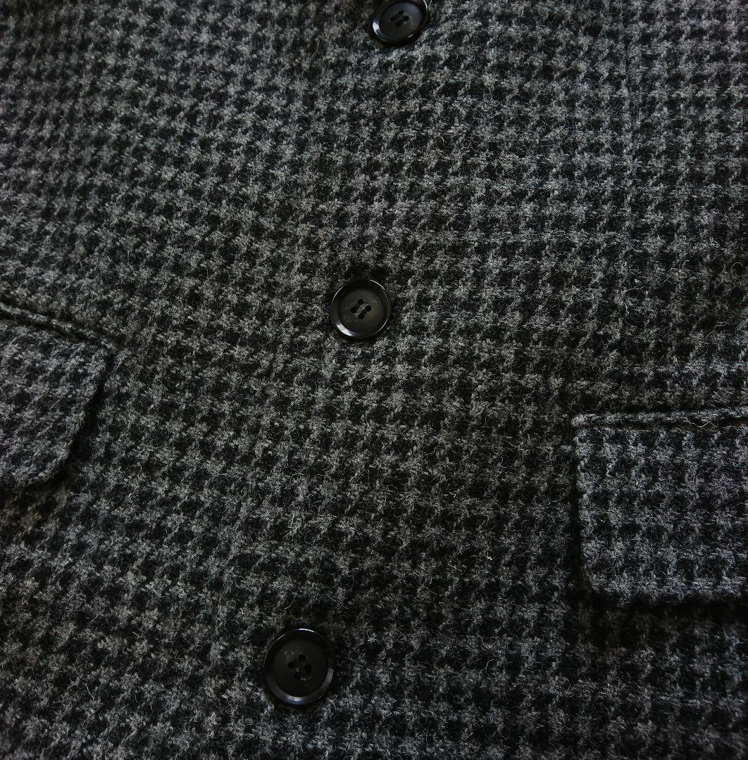 ハリスツイード✨アーバンリサーチ チェスターコート M グレー 千鳥格子 ウール