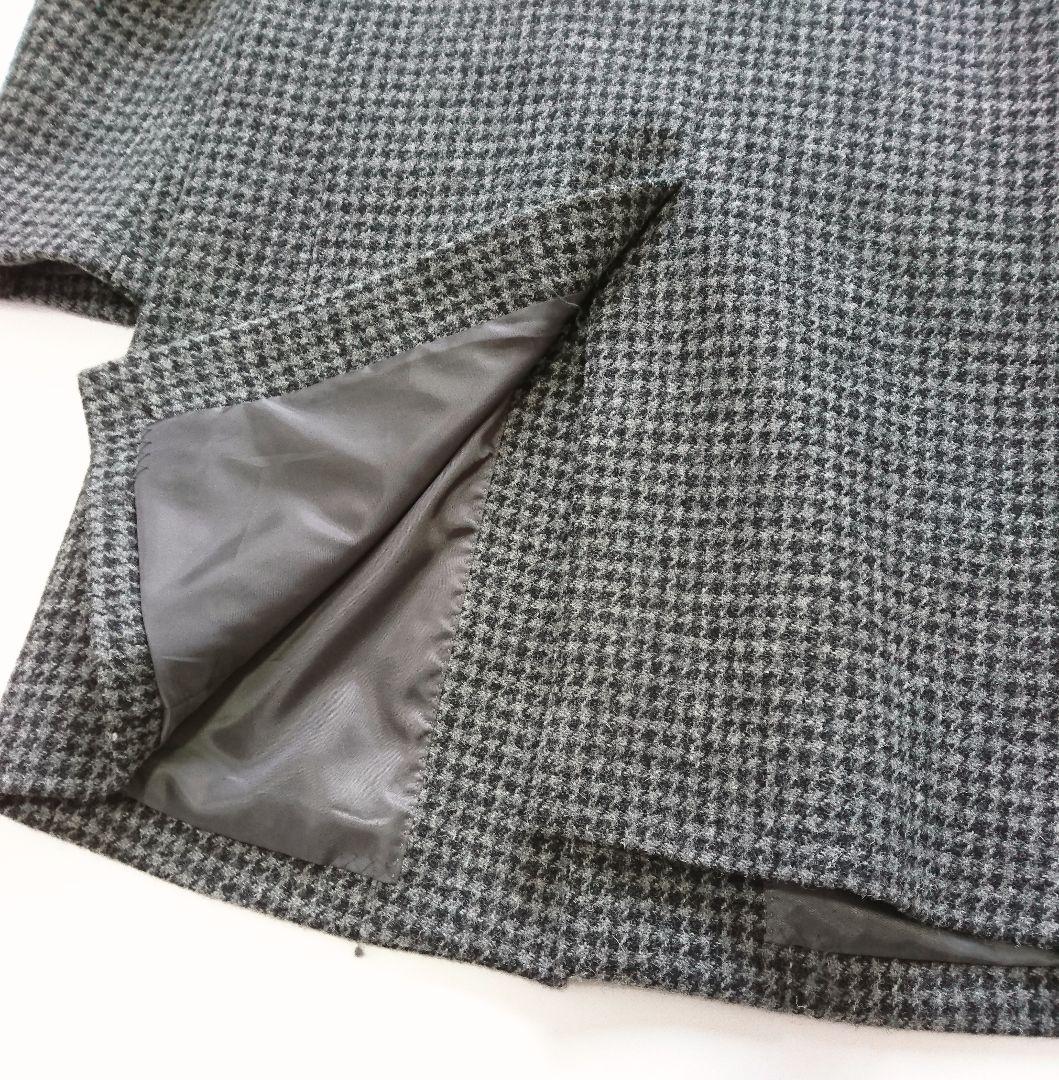 ハリスツイード✨アーバンリサーチ チェスターコート M グレー 千鳥格子 ウール