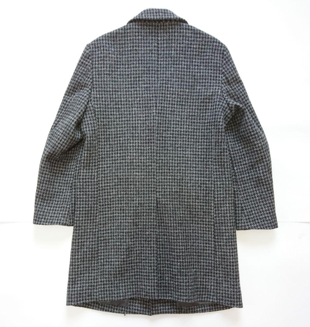 ハリスツイード✨アーバンリサーチ チェスターコート M グレー 千鳥格子 ウール