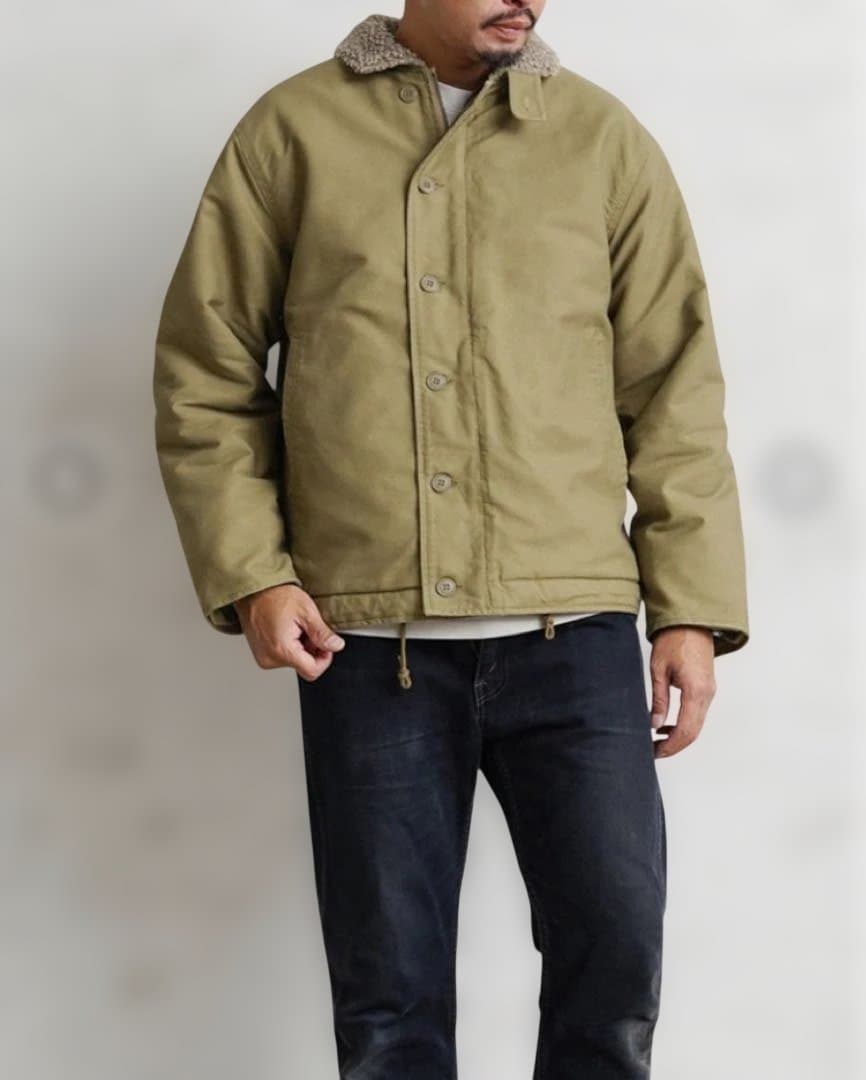 WAIPER N-1 デッキジャケット　カーキ　size42