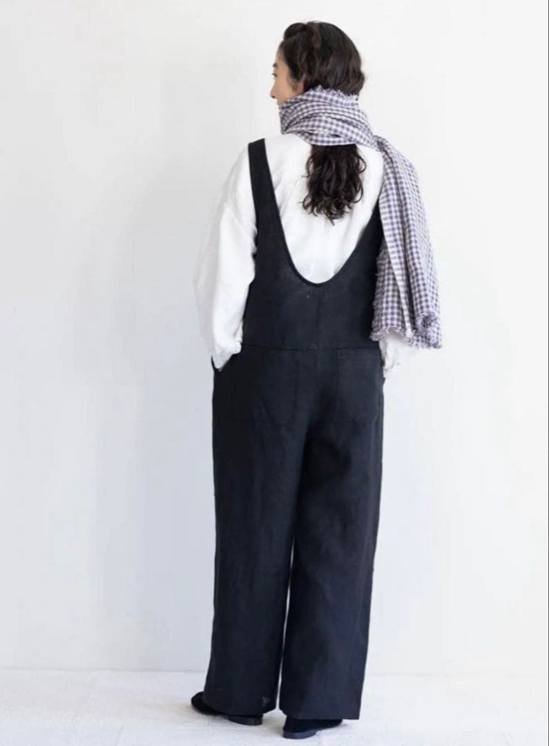 ★お値下げ★ fog linen work ニーナ　サロペット　ブラック