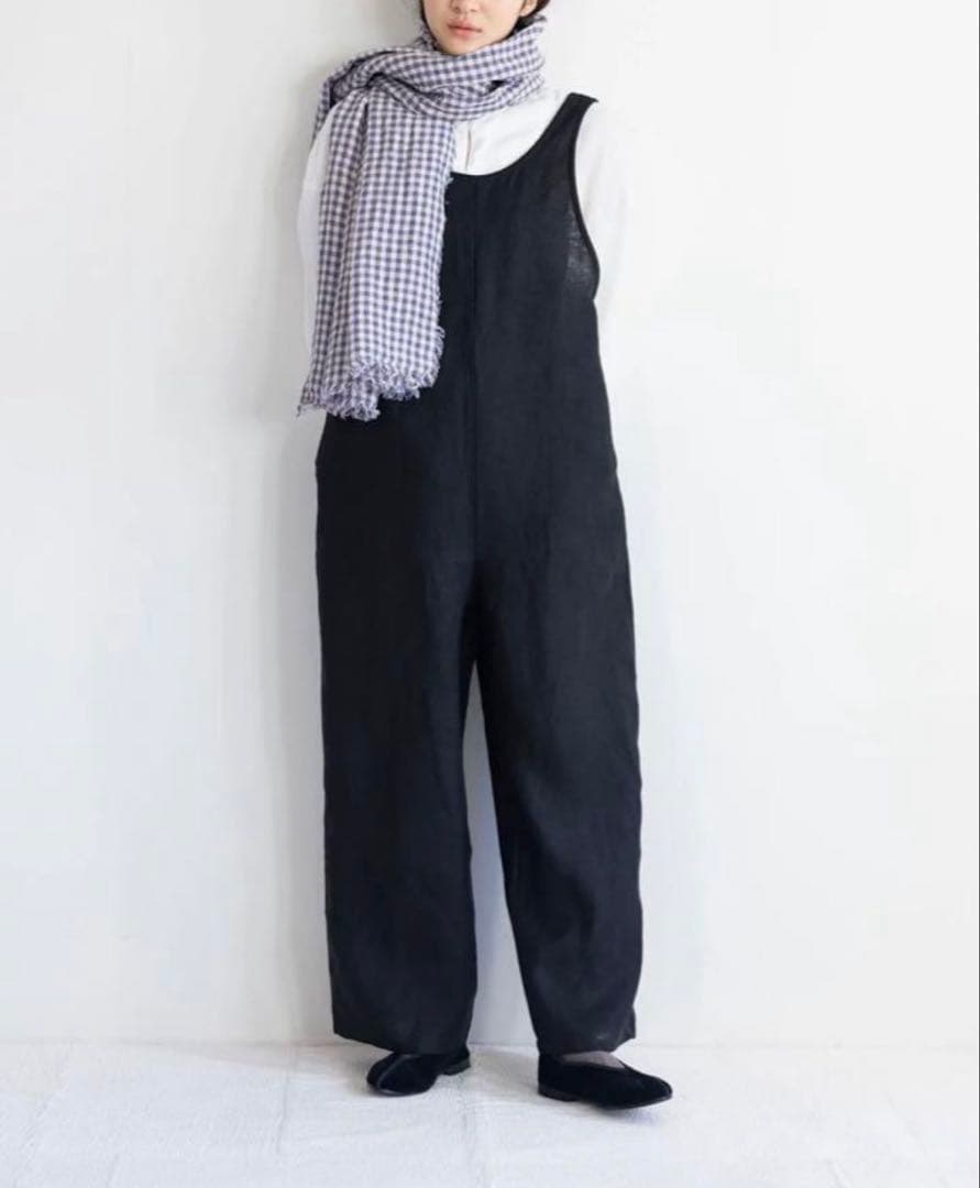 ★お値下げ★ fog linen work ニーナ　サロペット　ブラック