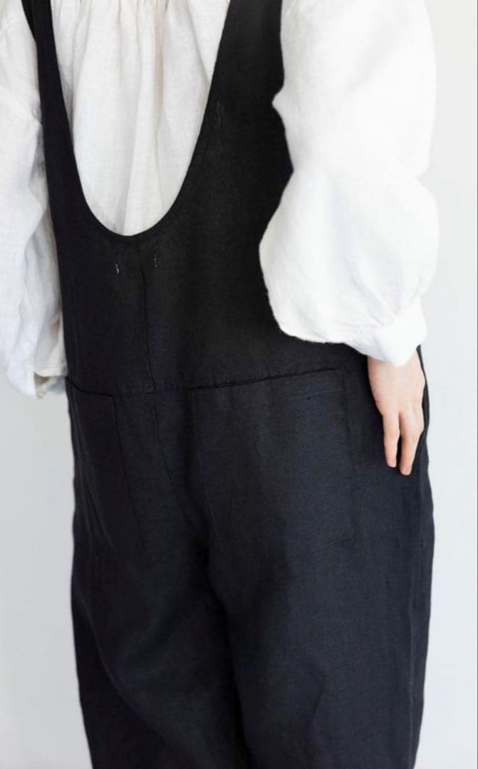 ★お値下げ★ fog linen work ニーナ　サロペット　ブラック