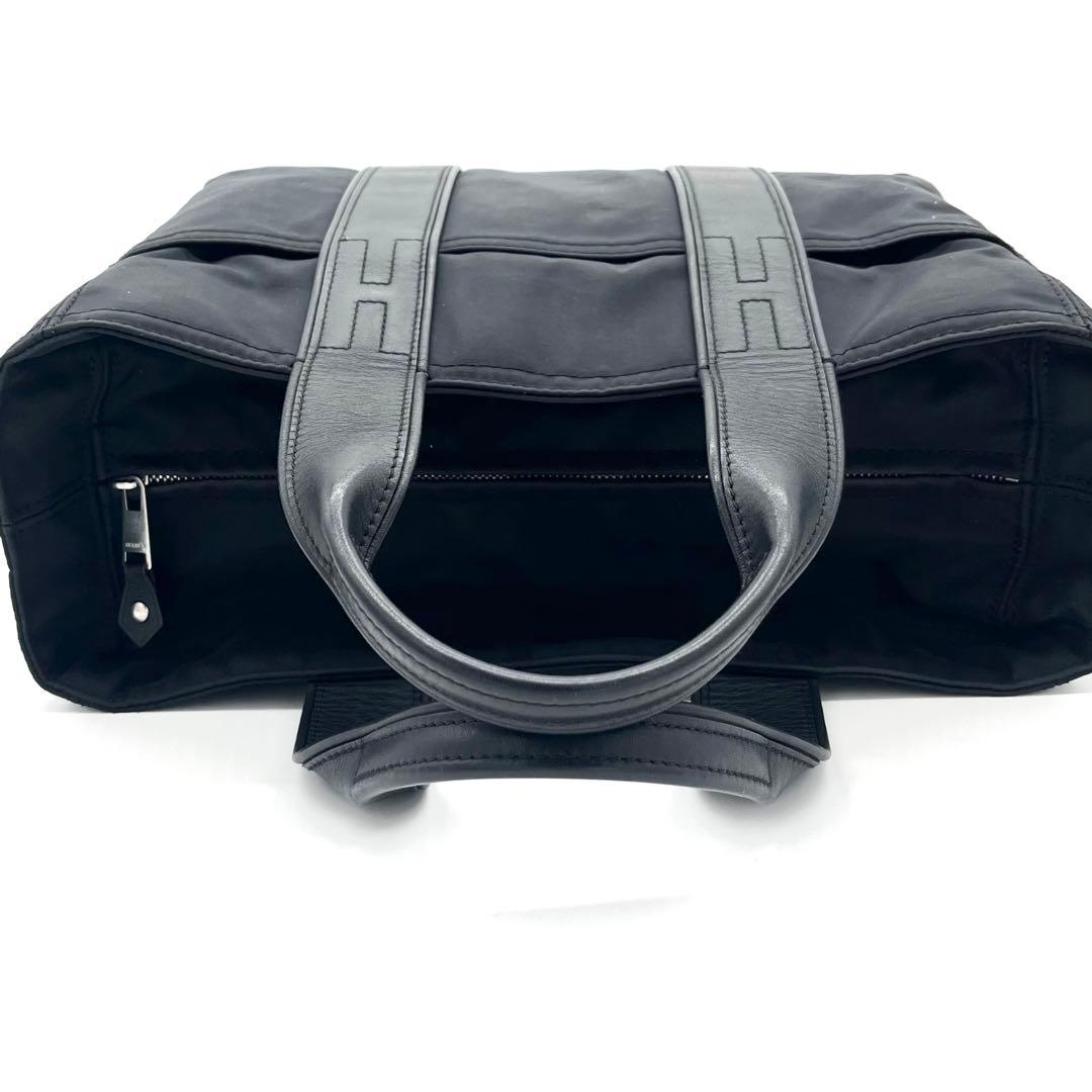 HERMES エルメス アカプルコPM トートバッグ ブラック ナイロン 廃盤