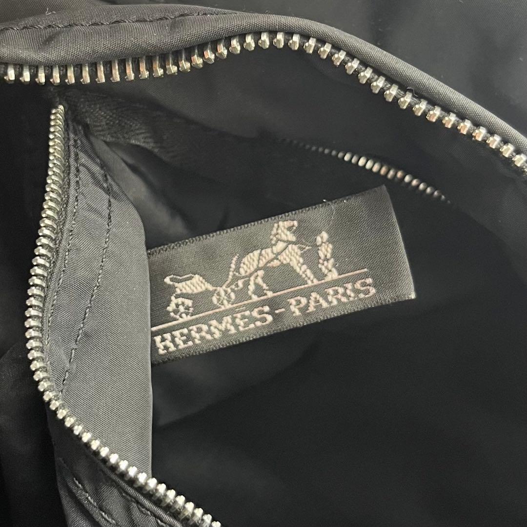 HERMES エルメス アカプルコPM トートバッグ ブラック ナイロン 廃盤