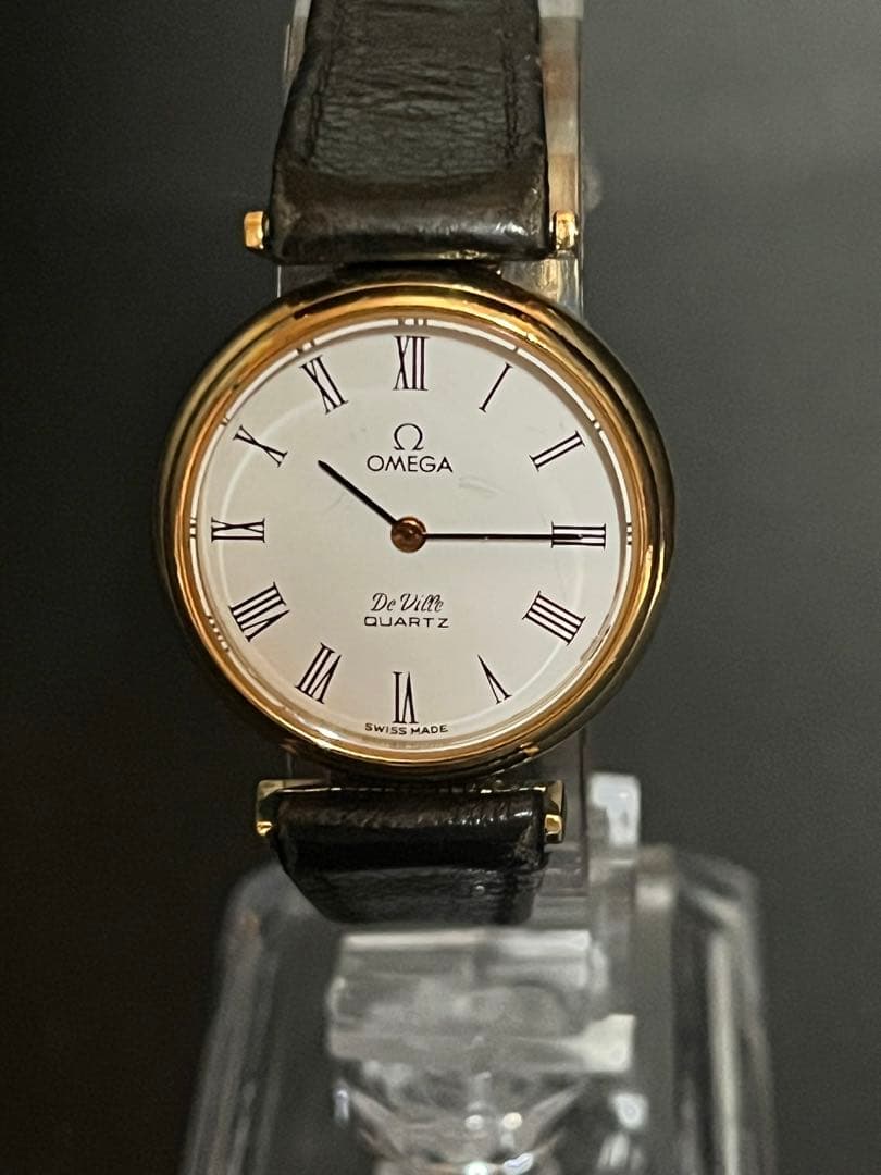 ★超美品オメガ デビル 1350 動作良好★激レアゴールドケースホワイト文字盤