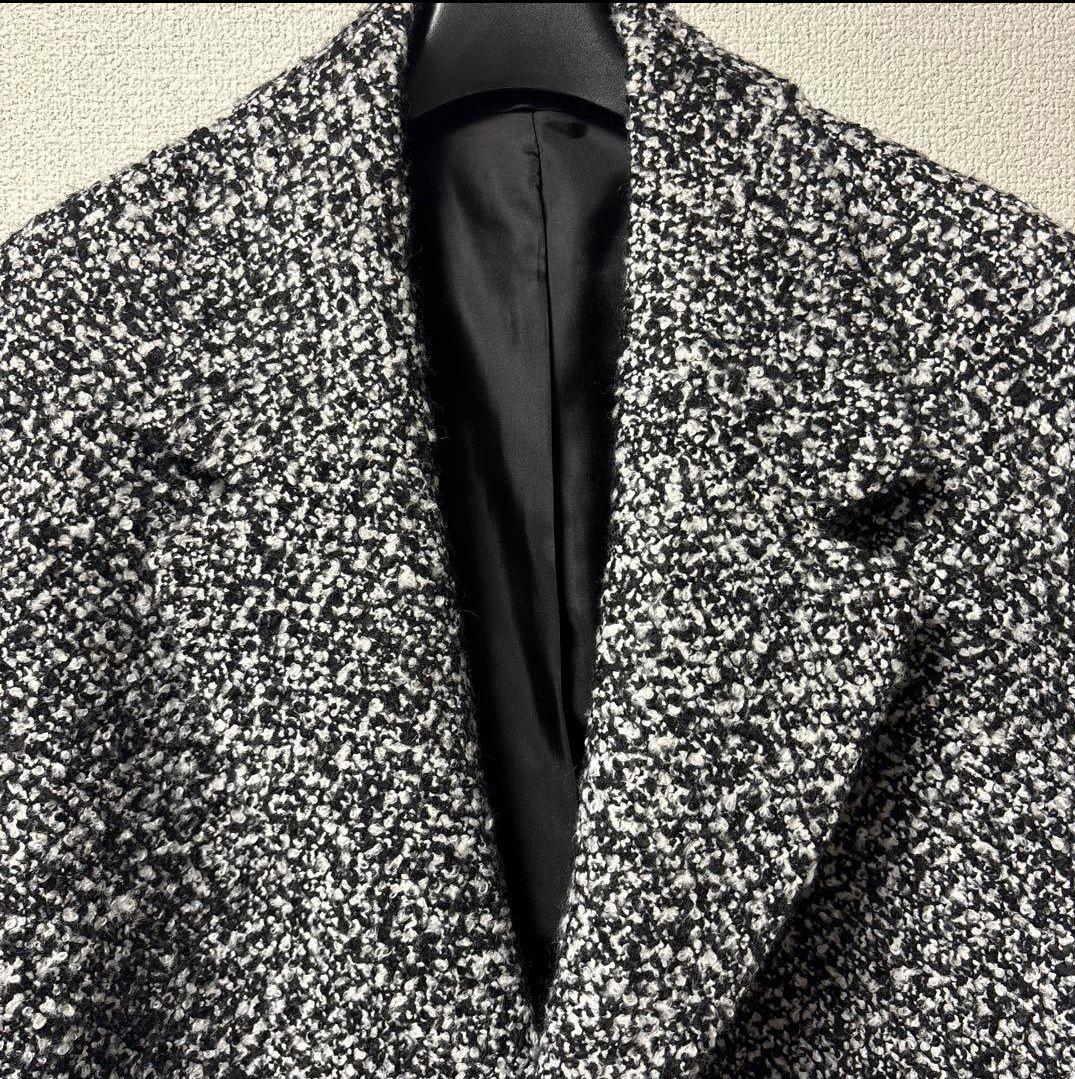 ザラZARA ブークレ　テクスチャーコート オーバーサイズ