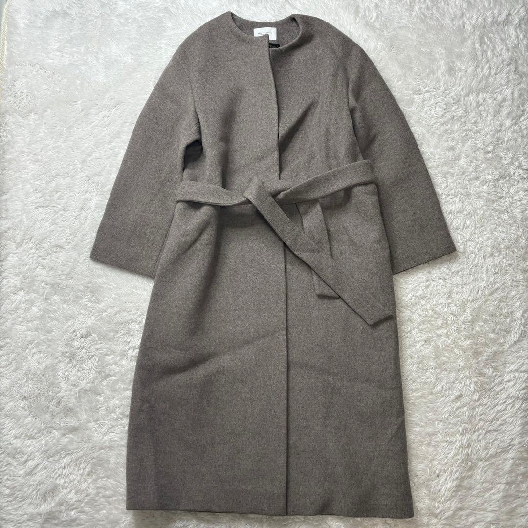 極美品✨ビューティー＆ユース ユナイテッドアローズ ノーカラーコート ベルト