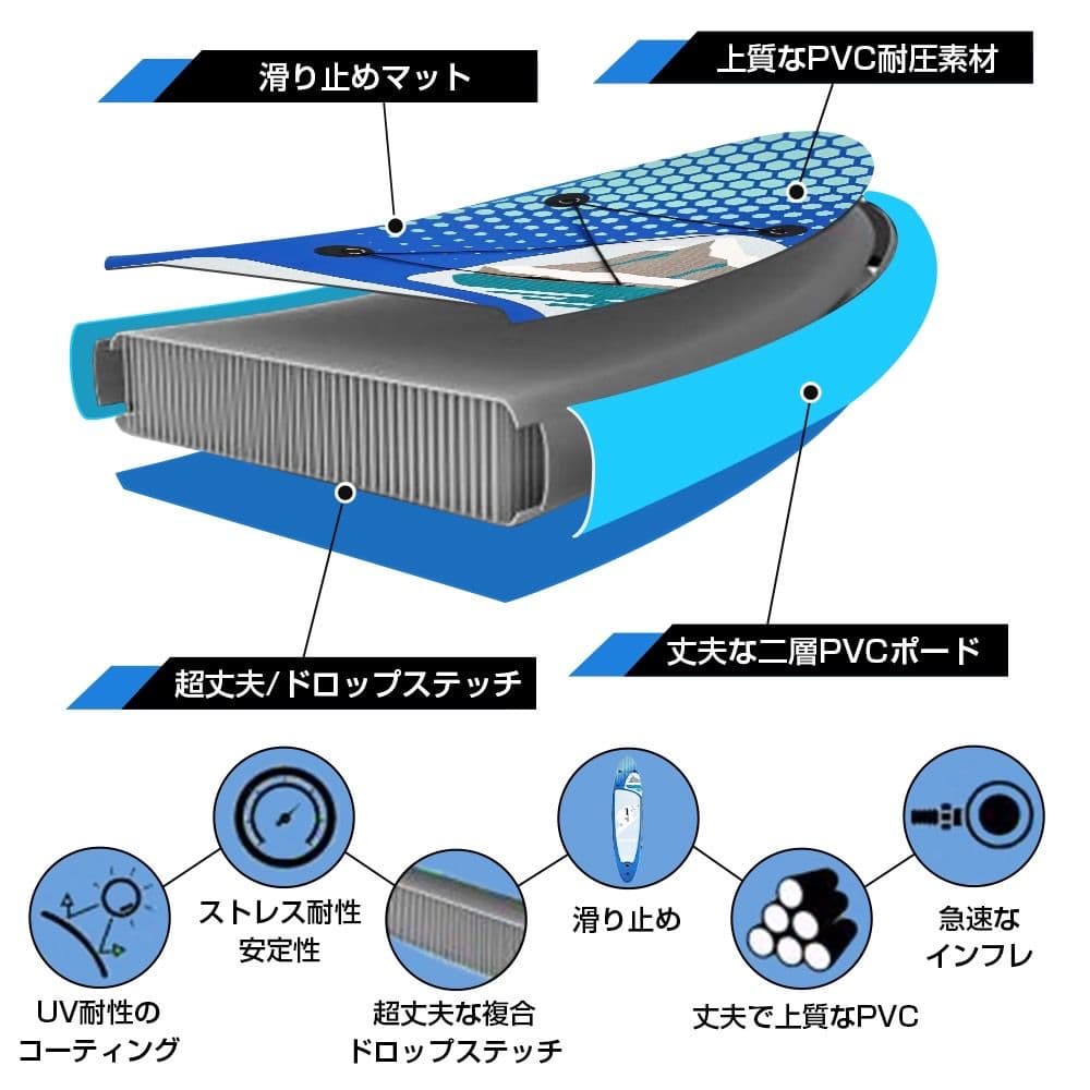 パドルボード SUPボード パドルボード カヤック サップボード 軽量 収納
