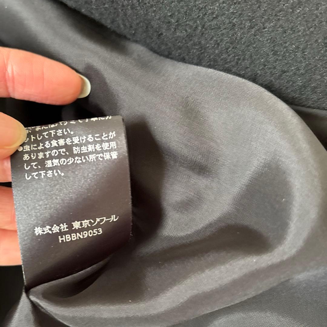 一度のみ着用ハーフコート東京ソワール　SOIR PERLE／ソワール ペルル