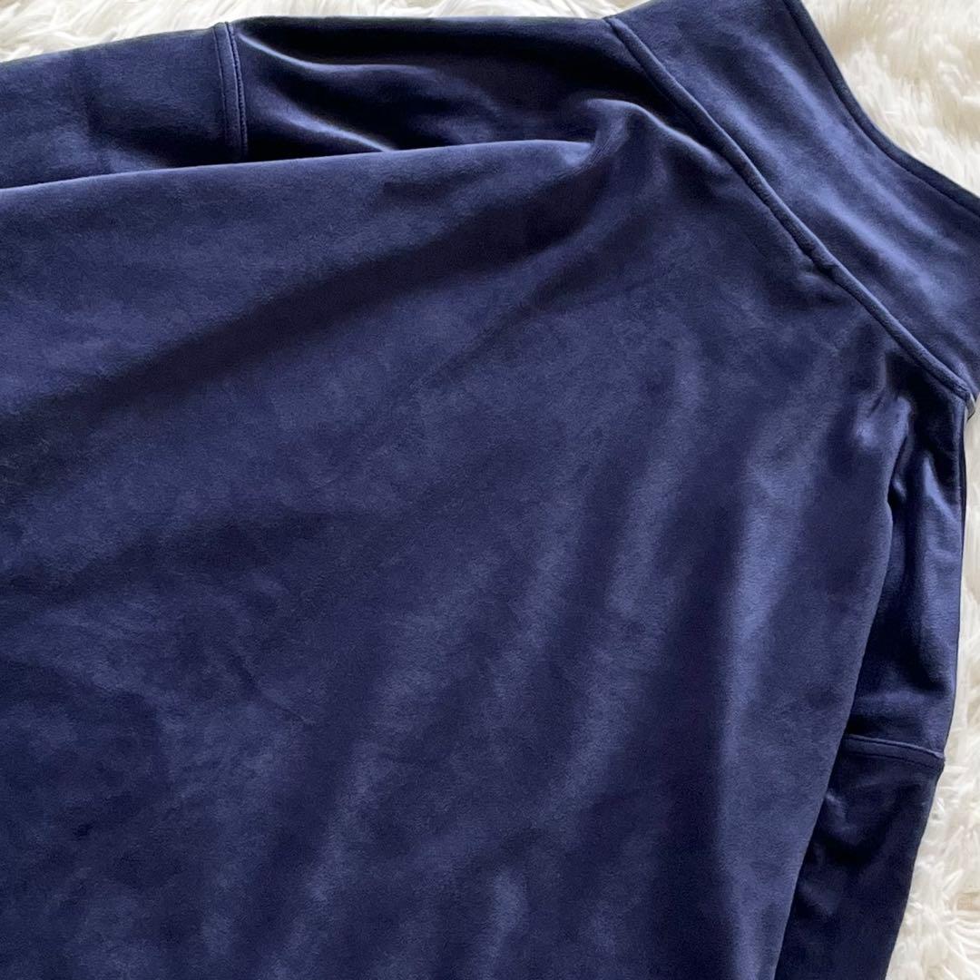 極美品 アディダス ベロア ベッケンバウアー トラックトップ M ネイビー