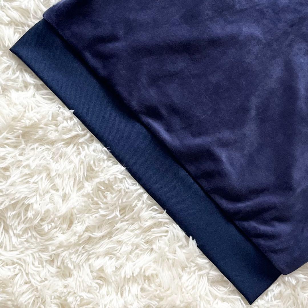 極美品 アディダス ベロア ベッケンバウアー トラックトップ M ネイビー