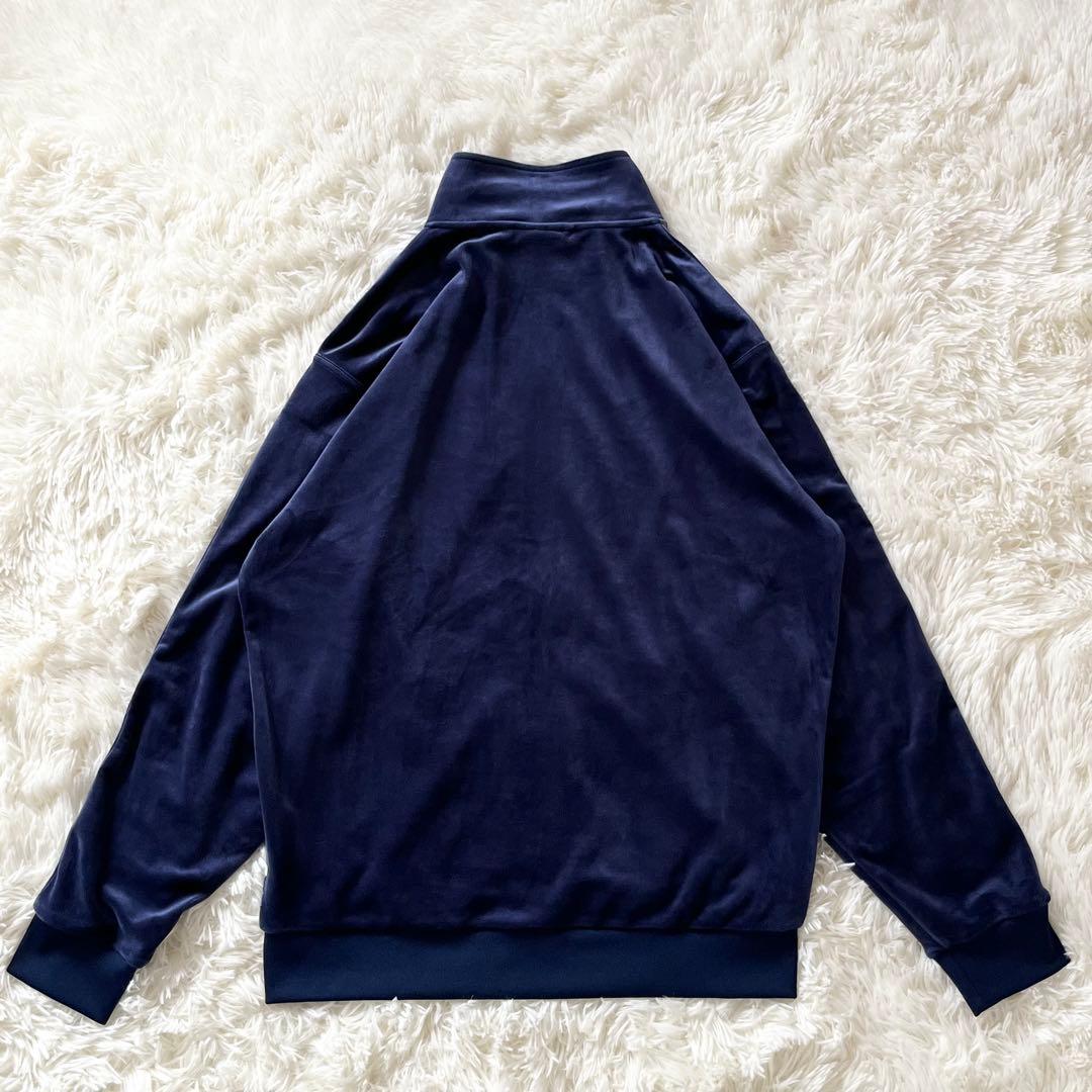 極美品 アディダス ベロア ベッケンバウアー トラックトップ M ネイビー