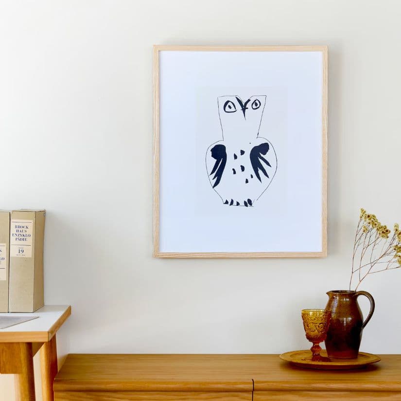 無印良品　［ＩＤＥＥ］アートポスター　ピカソ　フクロウ