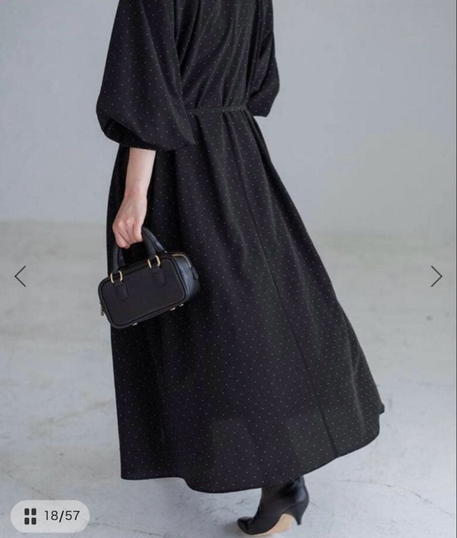 【本日まで】IENA ドットサッシュワンピース