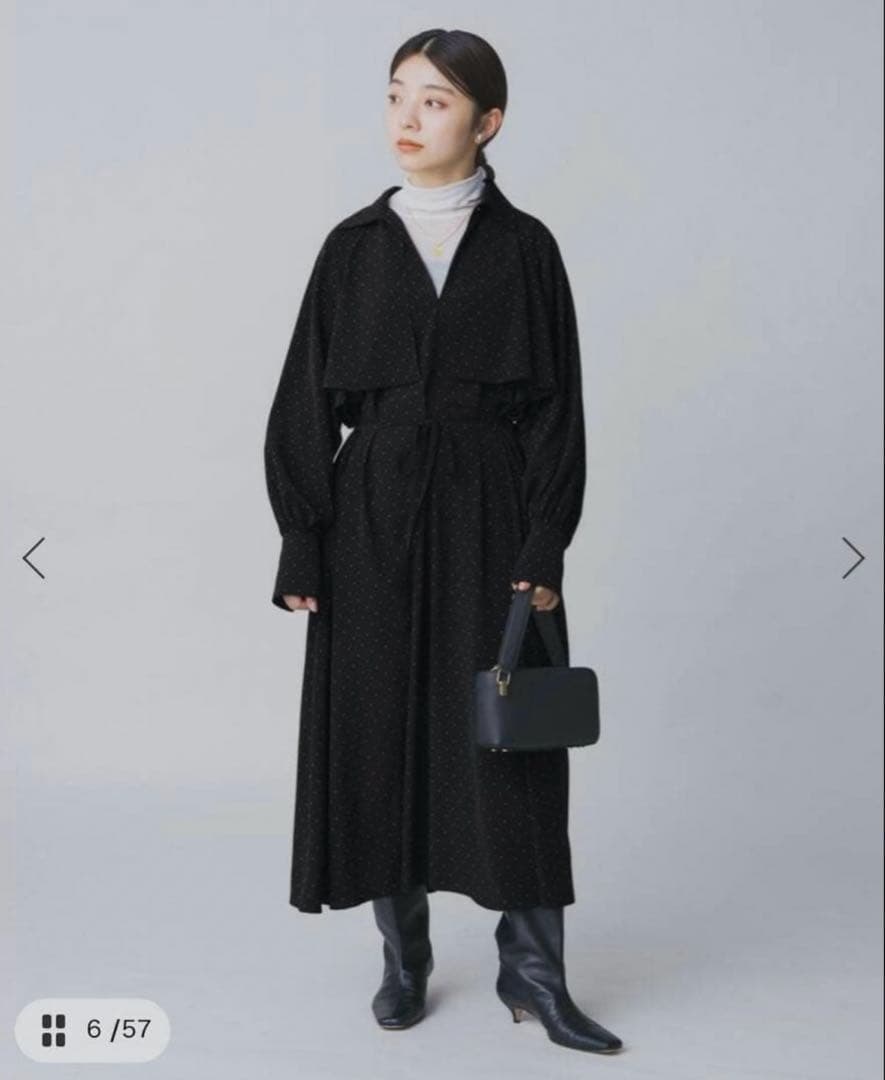 【本日まで】IENA ドットサッシュワンピース