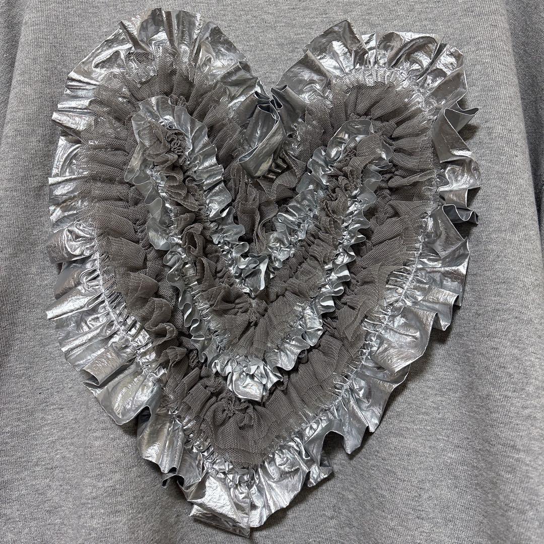 トップス POPPY HEART TULLE SWEATSHIRT