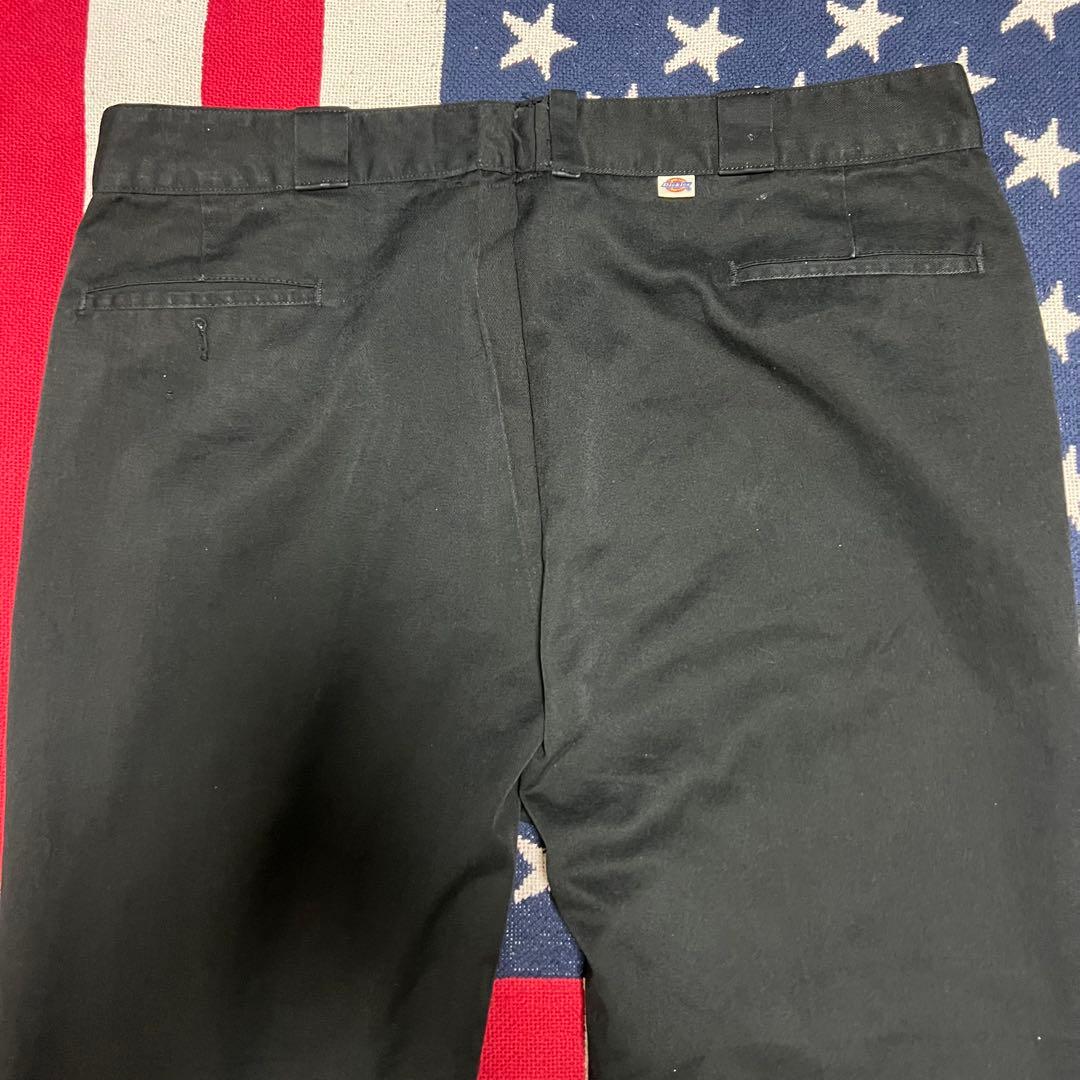 70s USA製 Dickies チビタグ ワークパンツ チノパン ブラック