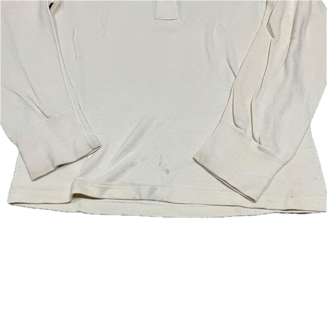 【70s】ヴィンテージ US ARMY サーマルシャツ ヘンリーネック L