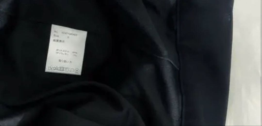 ♡完売美品efu LINE LOOSE TUCK PANTSワイドパンツ黒S