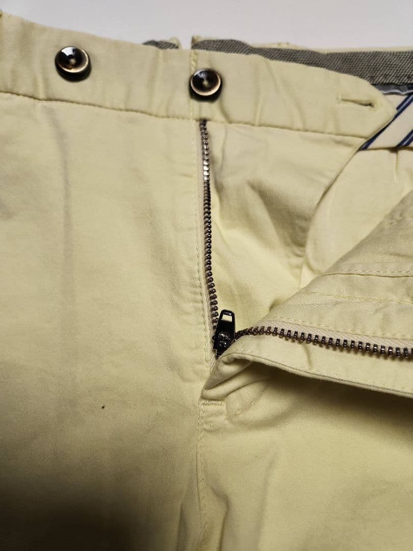 【新品】PT01　EVO　ビームスF別注　コットン　ストレッチ　黄　46　春夏