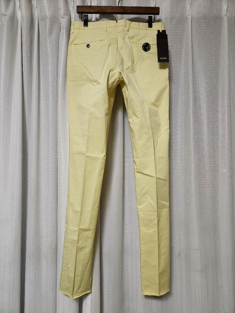 【新品】PT01　EVO　ビームスF別注　コットン　ストレッチ　黄　46　春夏
