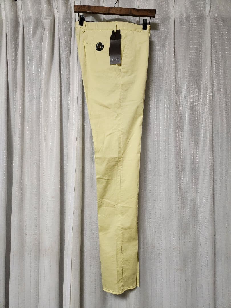 【新品】PT01　EVO　ビームスF別注　コットン　ストレッチ　黄　46　春夏