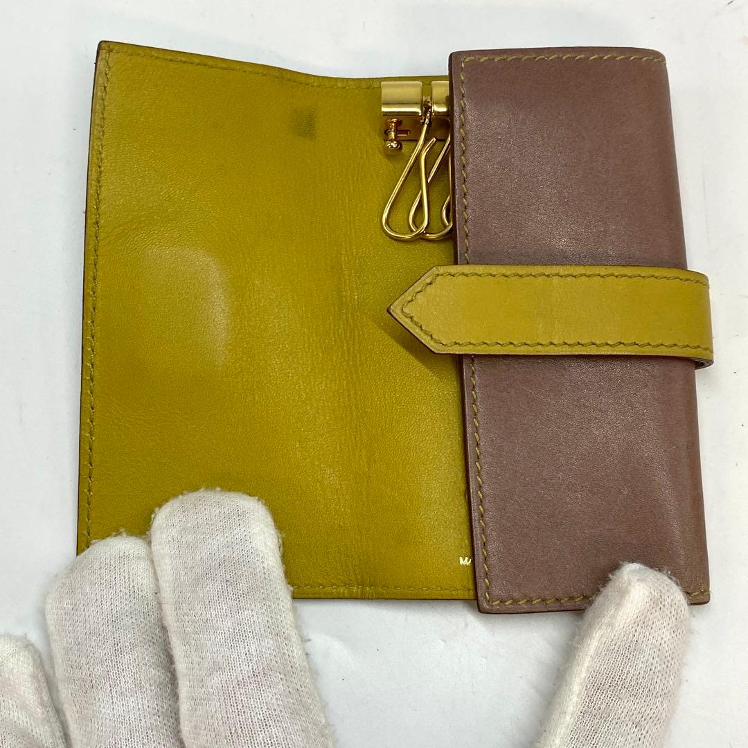 エルメス キーケース 6連 鍵 ベアン 革 FR367