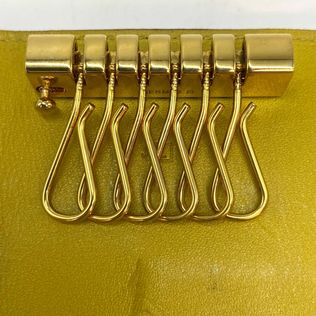 エルメス キーケース 6連 鍵 ベアン 革 FR367