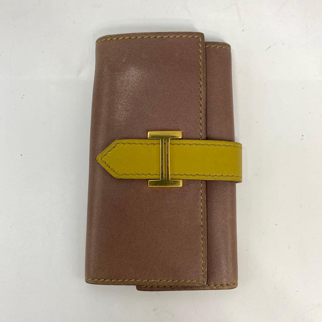 エルメス キーケース 6連 鍵 ベアン 革 FR367