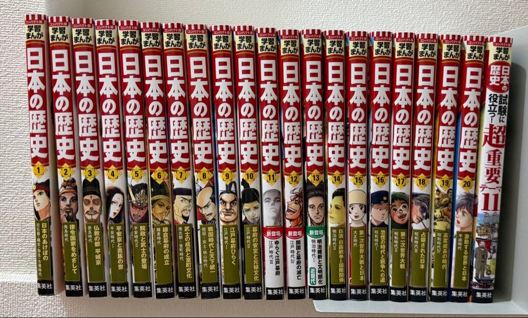 集英社コンパクト版学習まんが日本の歴史(全20巻+別巻1セット)