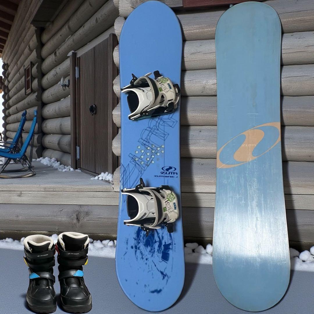 【3点セット】スノーボード ジュニア ZUMA ツマ WAVE J 118