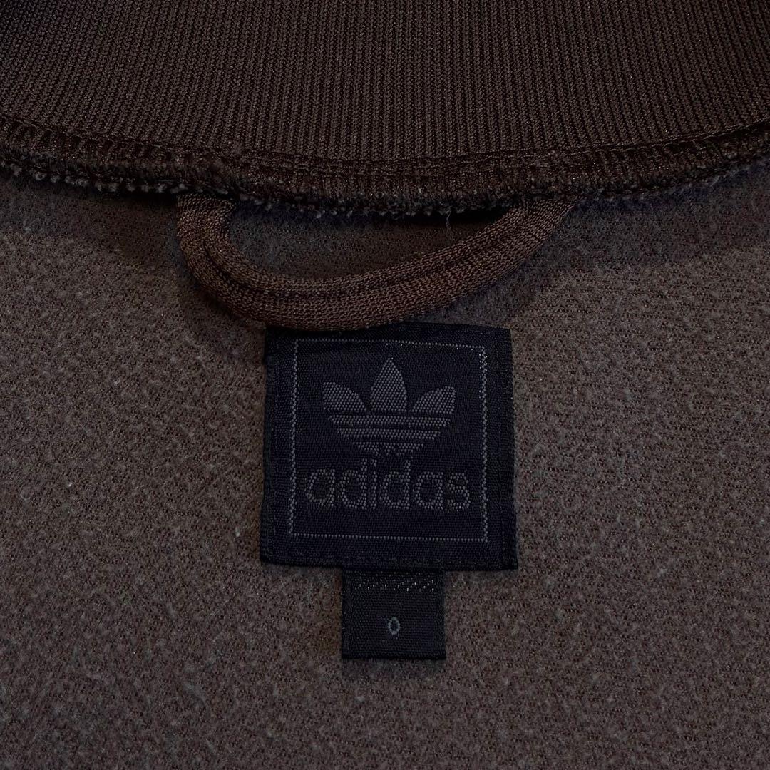 2005年 Adidas トラックジャケット O こげ茶 金 トレフォイル 刺繍