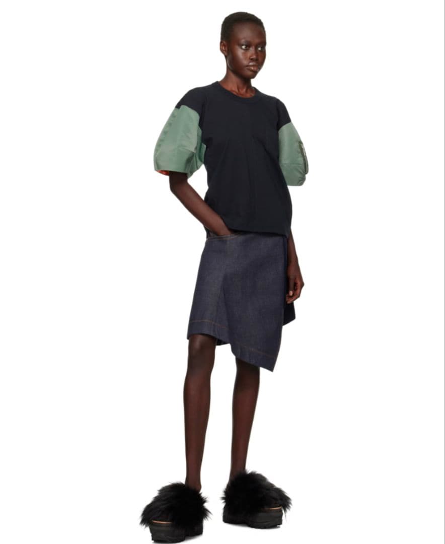 ビッケ SACAI Nylon Twill × CottonJersey