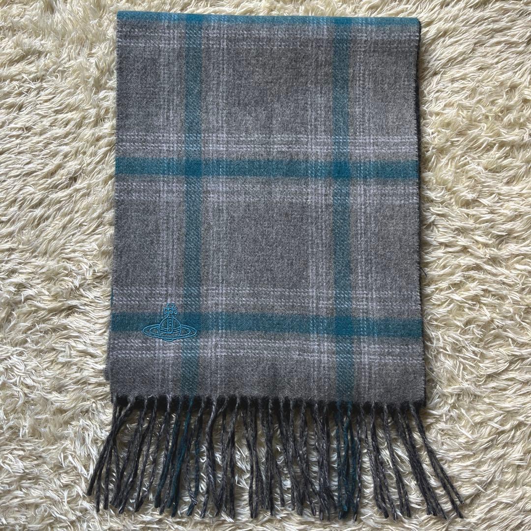 Vivienne Westwood カシミヤ 100%　リバーシブルマフラー